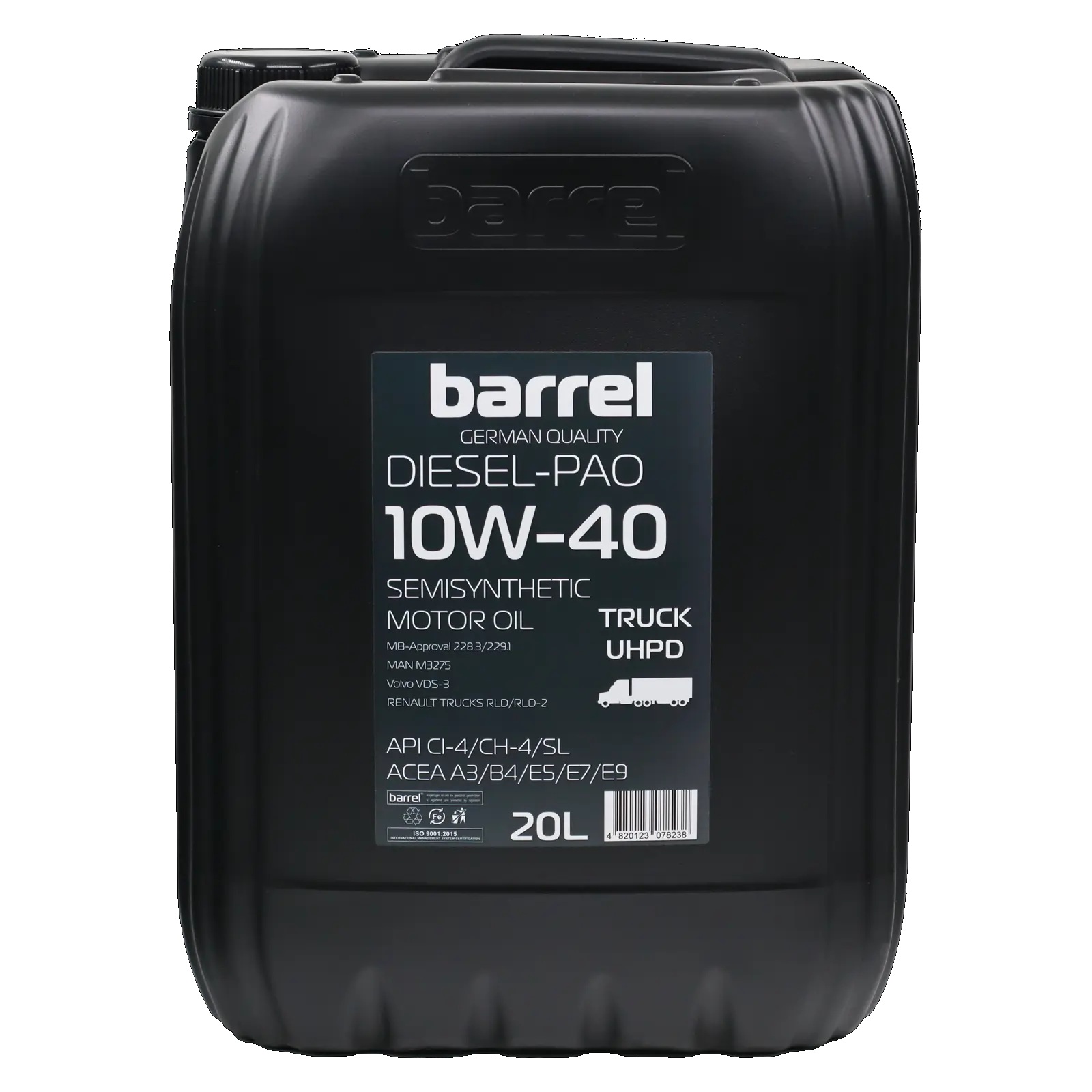 Олива моторна BARREL 10w40 DIESEL-PAO TRUCK UHPD